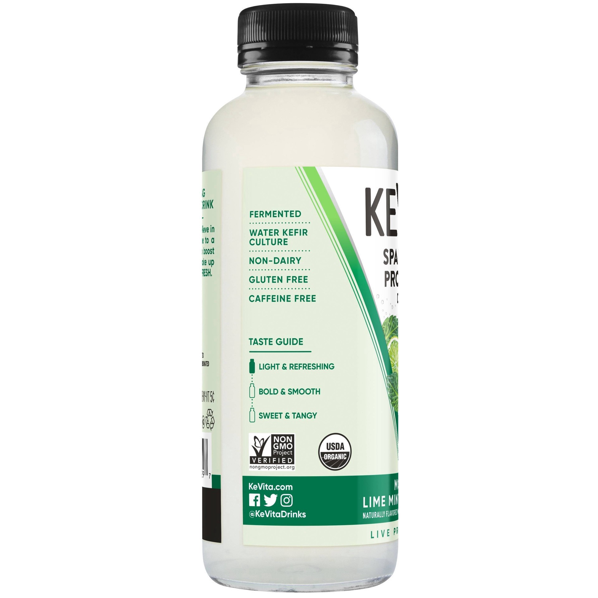 slide 3 of 5, KeVita Mojita Lime Mint Coconut Sparkling Probiotic Drink- 15.2 fl oz, 15.2 fl oz