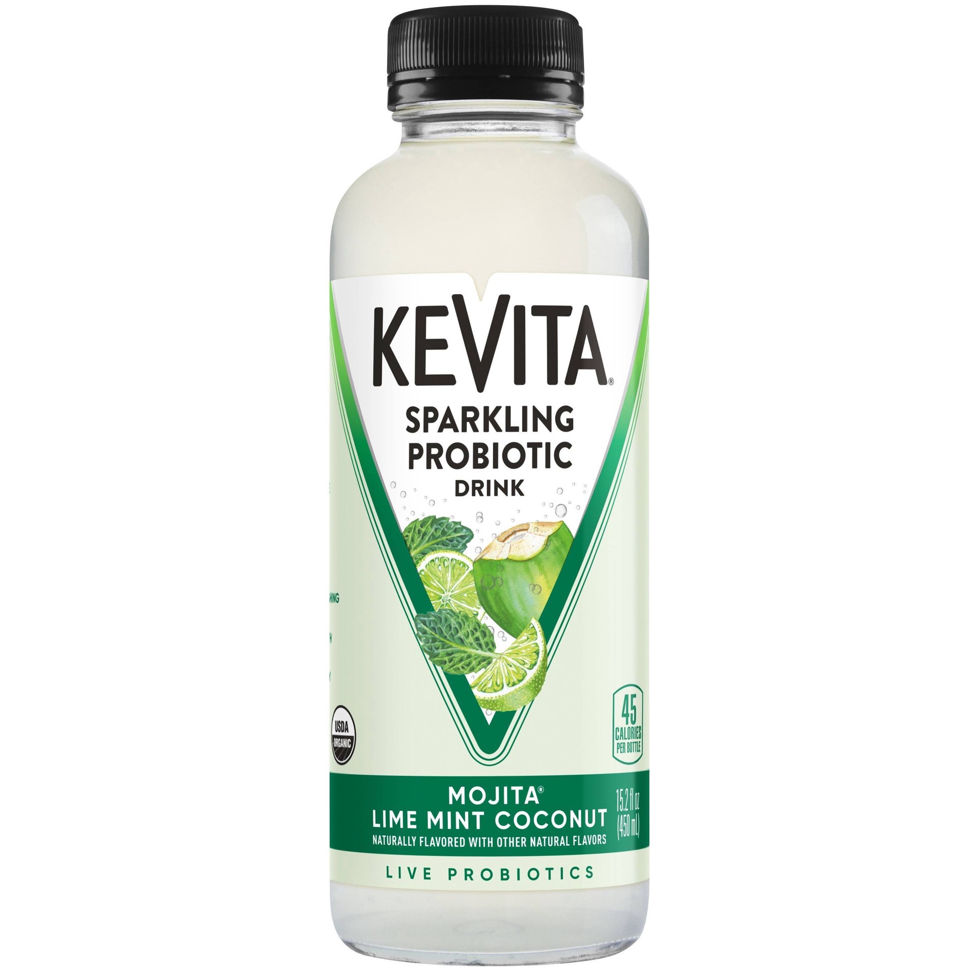 slide 1 of 5, KeVita Mojita Lime Mint Coconut Sparkling Probiotic Drink- 15.2 fl oz, 15.2 fl oz