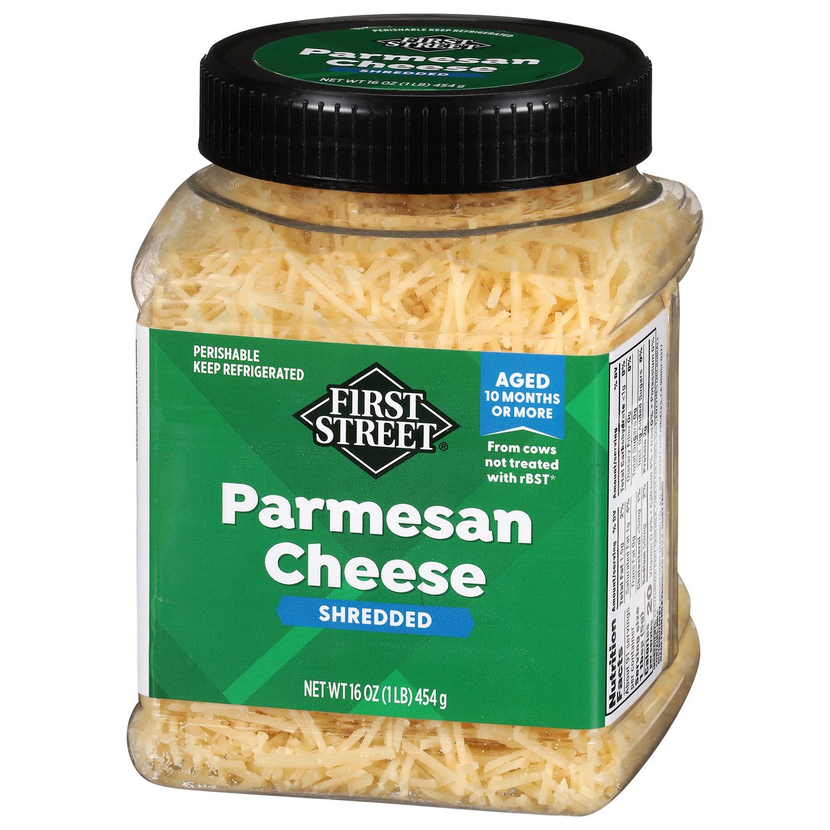 slide 3 of 4, First Street Shredded Parmesan Cheese, 16 oz