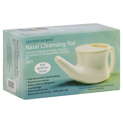 slide 1 of 1, Ancient Secrets Nasal Cleansing Salt Pot, 9.4 oz