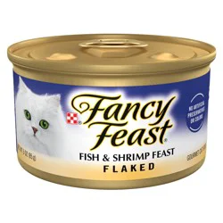 Fancy Feast Purina Fancy Feast Wet Cat Food Flaked Fish and Shrimp Feast - 3 oz. Can