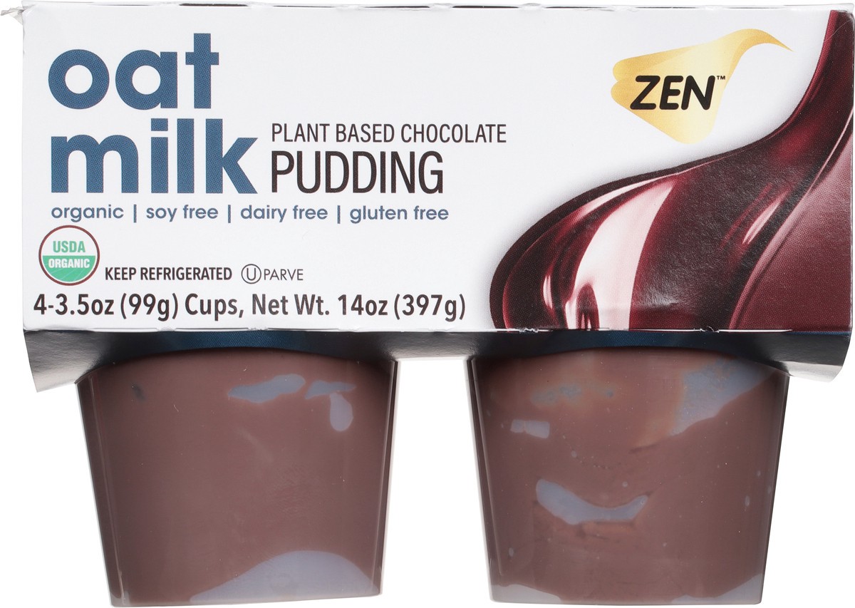 slide 4 of 9, Zen Zen Organic Chocolate Oatmilk Pudding, 3.5 oz