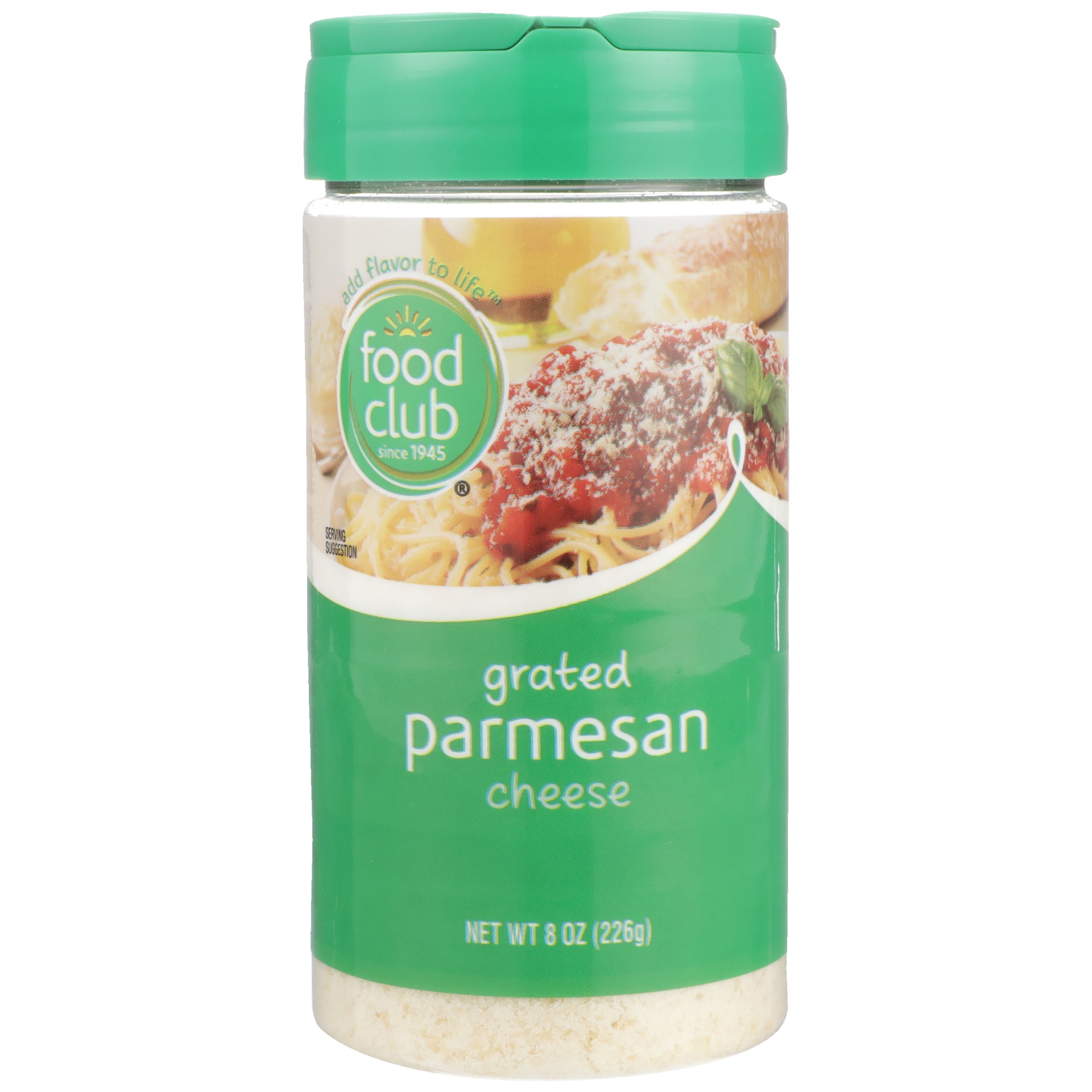 slide 1 of 6, Food Club Grated Parmesan Cheese, 8 oz