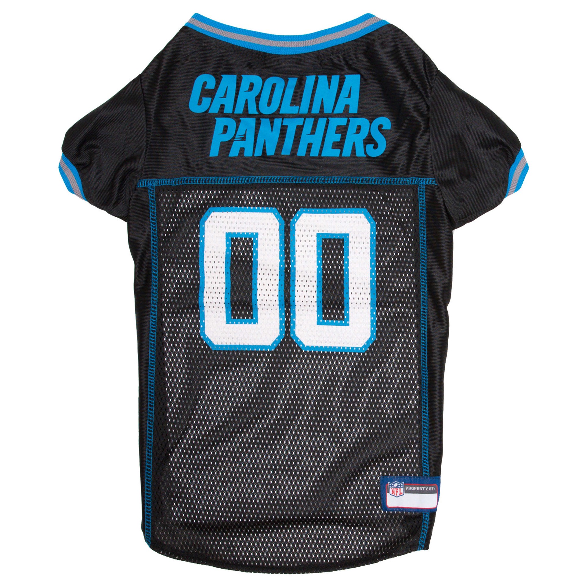 slide 1 of 1, Pets First Carolina Panthers NFL Mesh Pet Jersey, LG