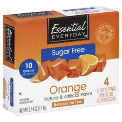 Essential Everyday Gelatin Dessert, Sugar Free, Orange