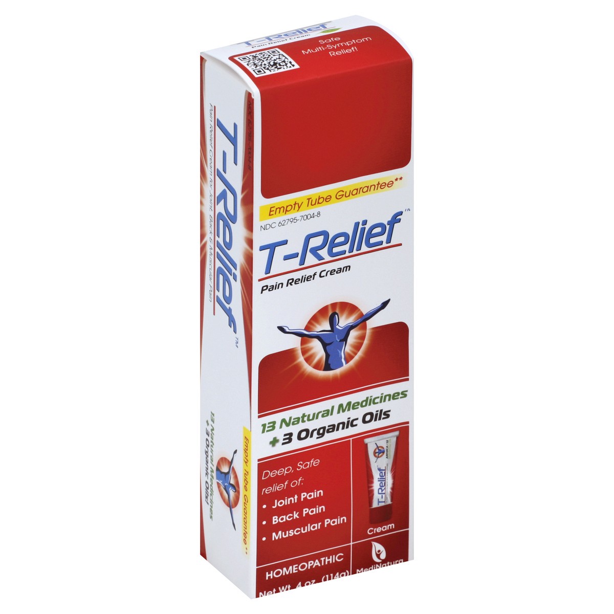 slide 5 of 7, T-Relief Pain Relief Cream 4 oz, 1 ct