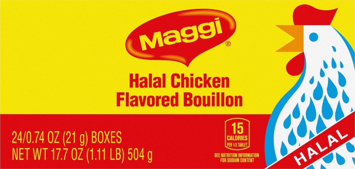 slide 7 of 9, MAGGI Chicken Bouillon 24 (24x.74oz) Box, 1.11 lb
