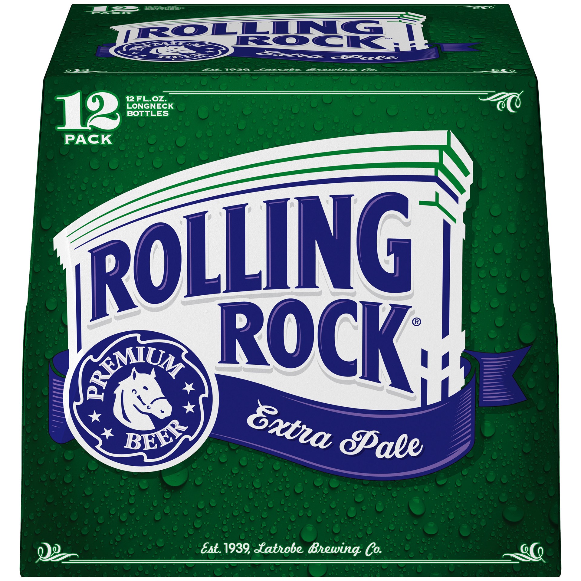 slide 4 of 4, Rolling Rock Extra Pale Beer, 12 Pack 12 fl. oz. Bottles, 4.6% ABV, 12 ct; 12 fl oz