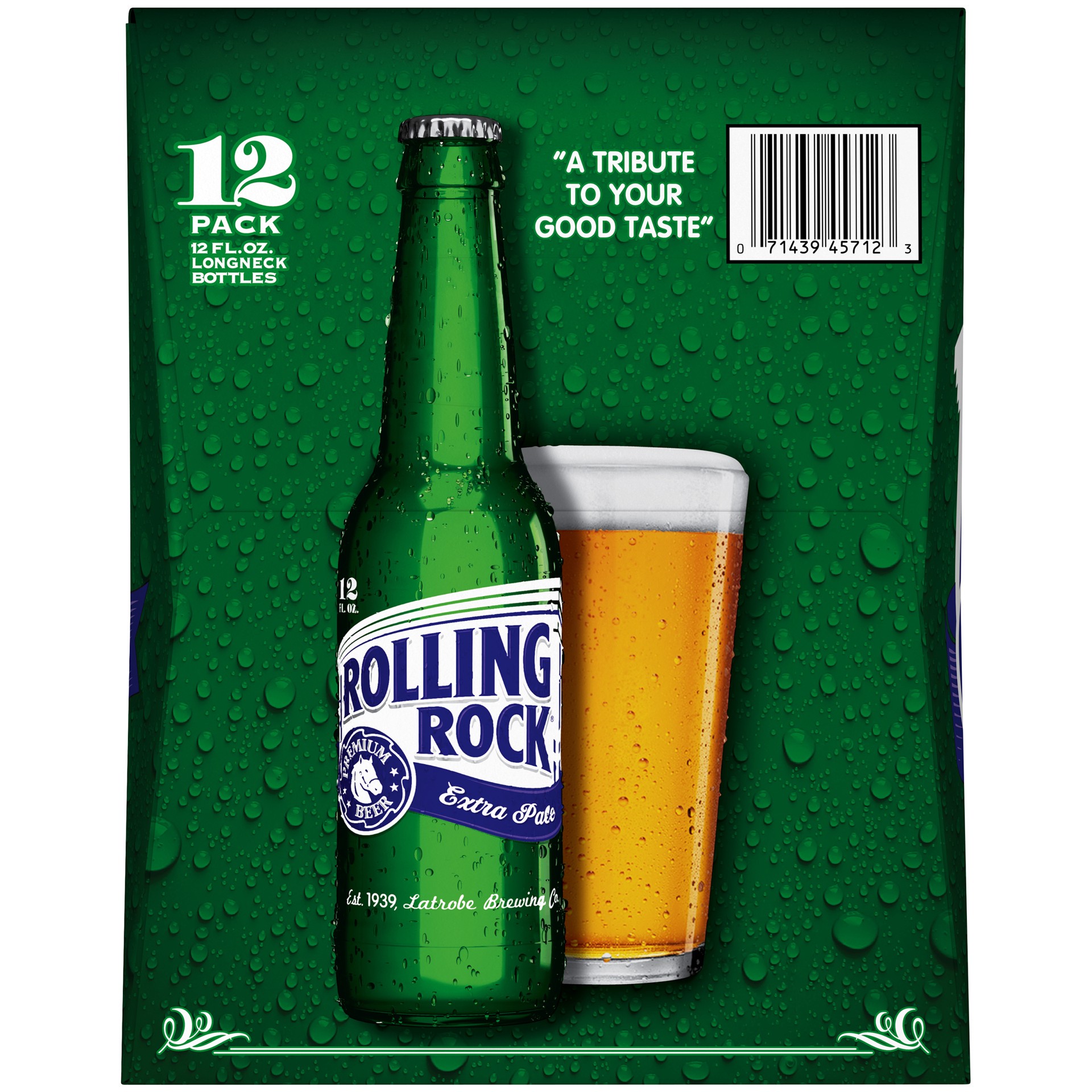 slide 3 of 4, Rolling Rock Extra Pale Beer, 12 Pack 12 fl. oz. Bottles, 4.6% ABV, 12 ct; 12 fl oz