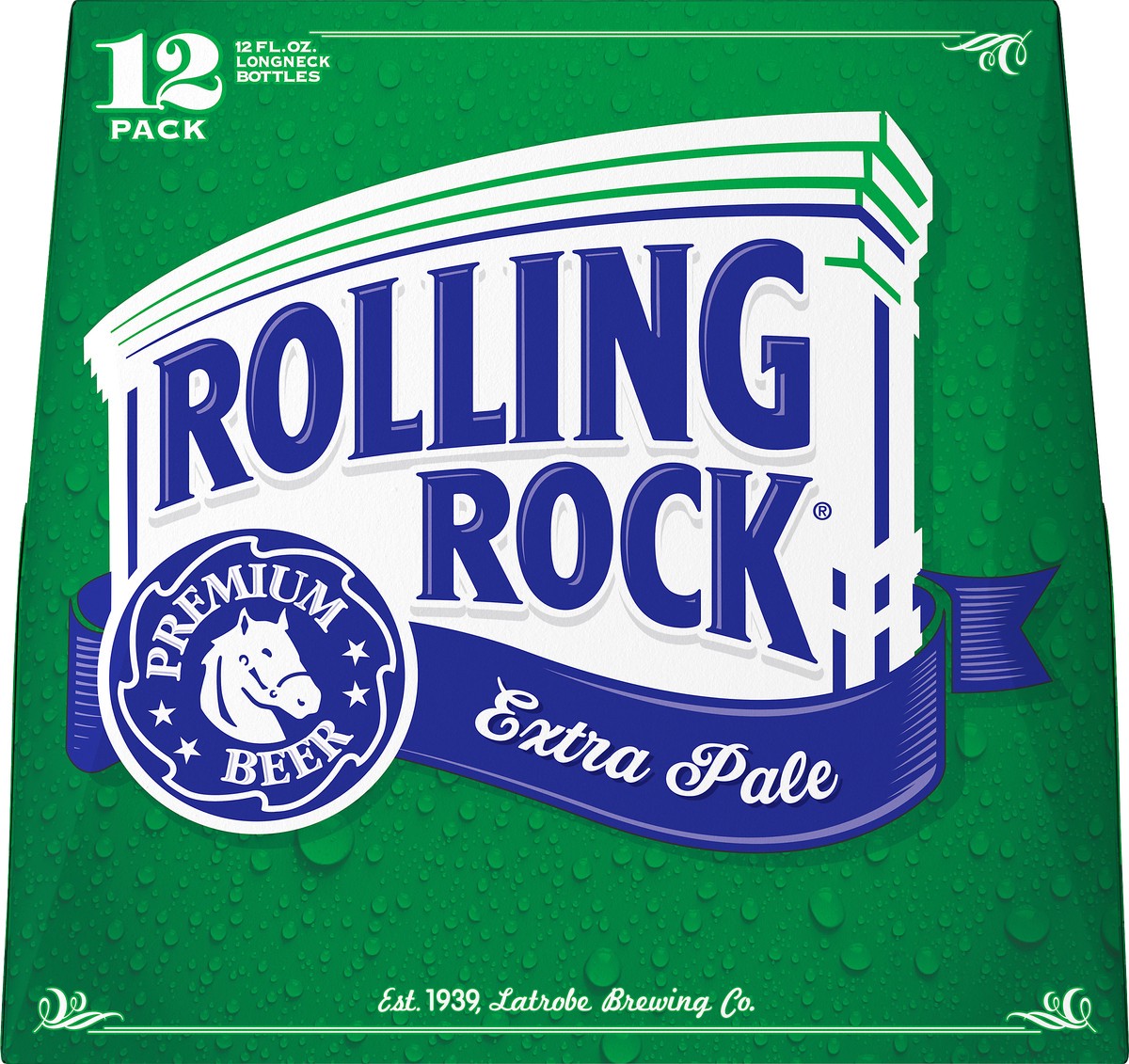 slide 1 of 4, Rolling Rock 12 Pack Extra Pale Premium Beer 12 ea, 12 ct