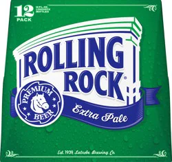 Rolling Rock Extra Pale Premium Beer, 12 Pack 12 fl oz