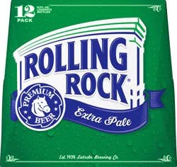 Rolling Rock Extra Pale Premium Beer, 12 Pack 12 fl oz