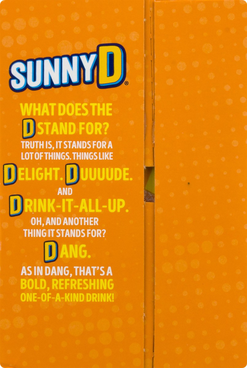 slide 3 of 11, Sunny D Orange Tangy Original 10 - 6 fl oz Pouches, 10 ct