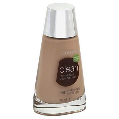 slide 1 of 1, Covergirl Clean Liquid Makeup, Medium Light 135, 1 oz