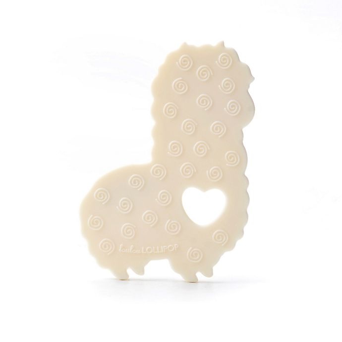 slide 3 of 8, Loulou Lollipop Llama Teether with Clip, 1 ct