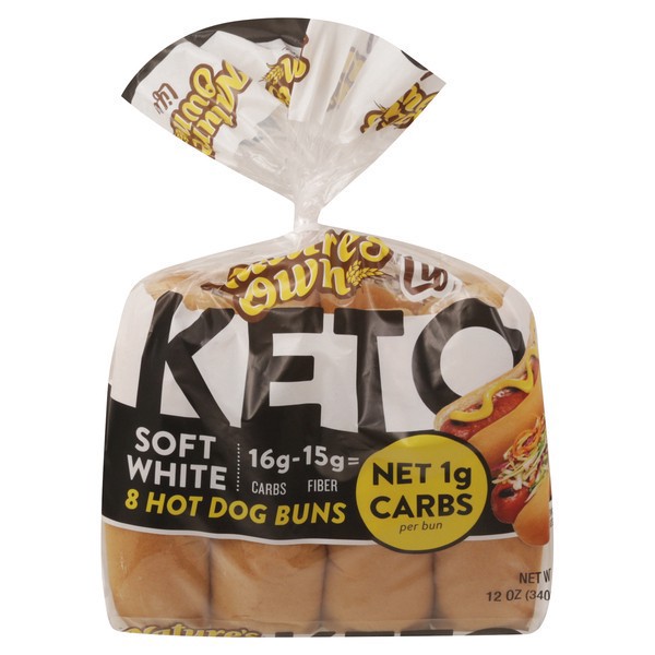 slide 1 of 1, Nature's Own Keto Hot Dog Buns 12 Ounces, 12 oz