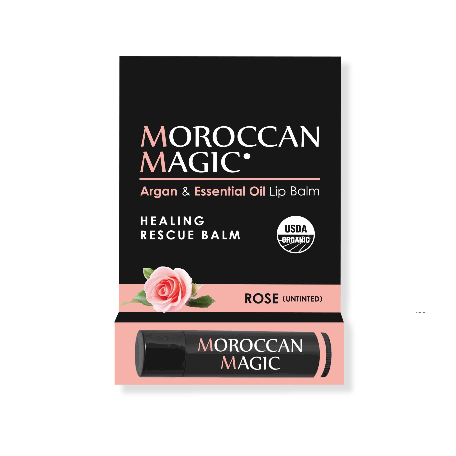slide 1 of 1, Moroccan Magic Lip Balm - Rose, 0.15 oz