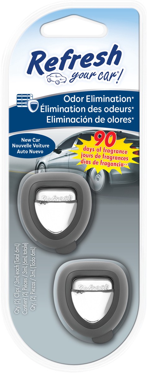 slide 3 of 4, Refresh Your Car! Odor Elimination 2 - 3 ml Packs, 2 ct