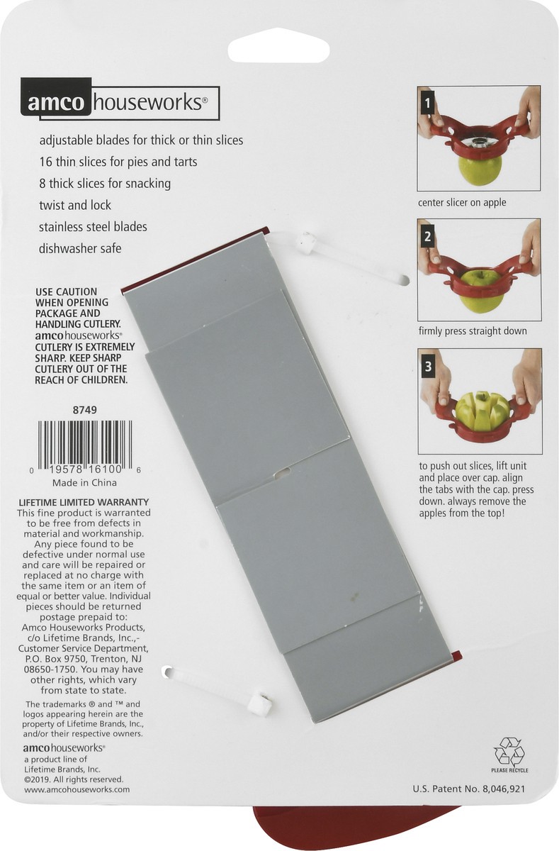 slide 8 of 8, Sur La Table Amco Dial-a-Slice Apple Slicer, 1 ct