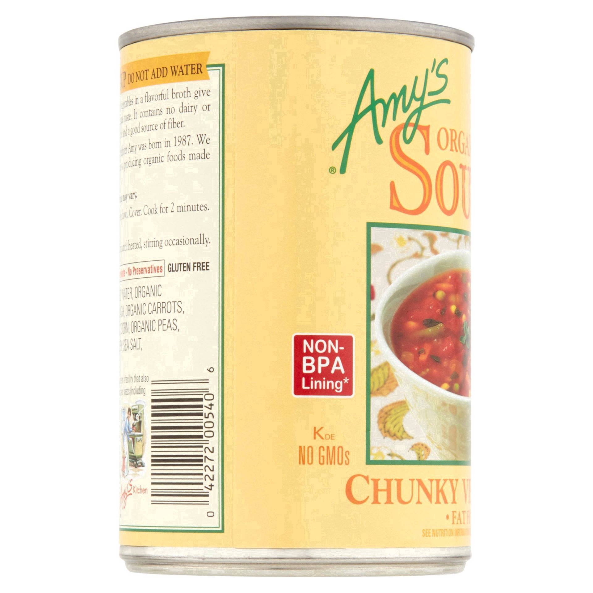 slide 62 of 91, Amy's Kitchen Chunky Vegetable Soup, 14.3 oz