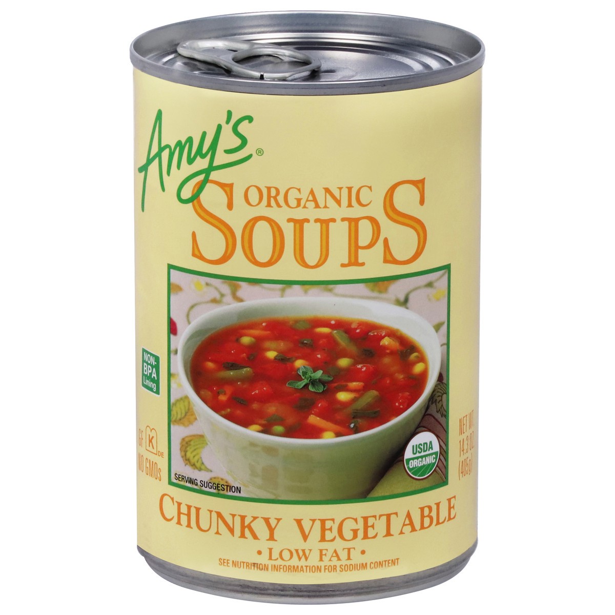 slide 1 of 91, Amy's Kitchen Chunky Vegetable Soup, 14.30 oz