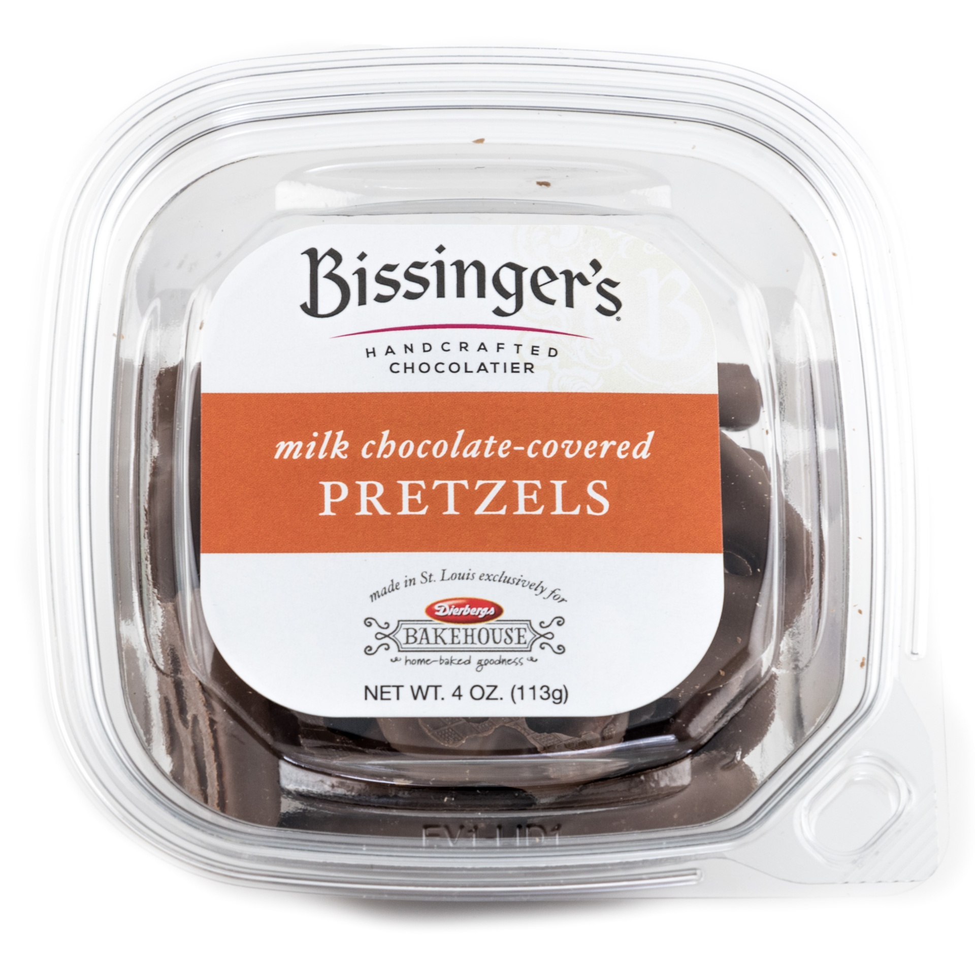 slide 1 of 1, Bissinger's Milk Chocolate Pretzels, 4 oz