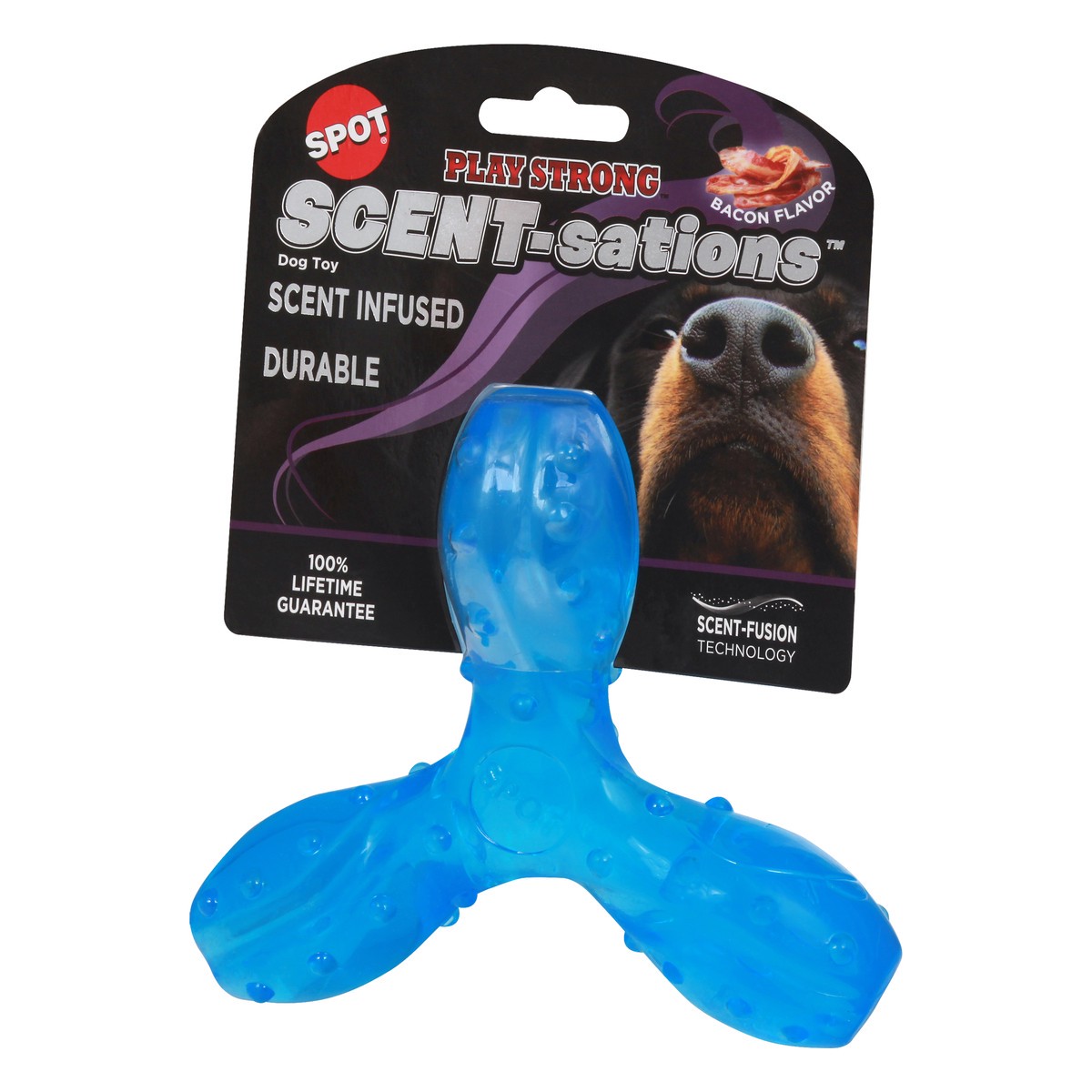slide 6 of 11, SPOT 6 Inch Trident Bacon Flavor Dog Toy 1 ea, 1 ct