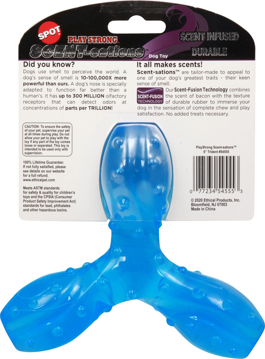 slide 4 of 11, SPOT 6 Inch Trident Bacon Flavor Dog Toy 1 ea, 1 ct