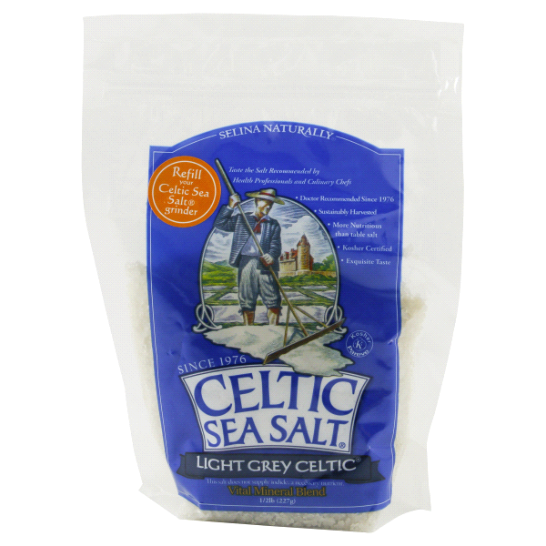 slide 1 of 2, Celtic Sea Salt - Light Grey Celtic, 