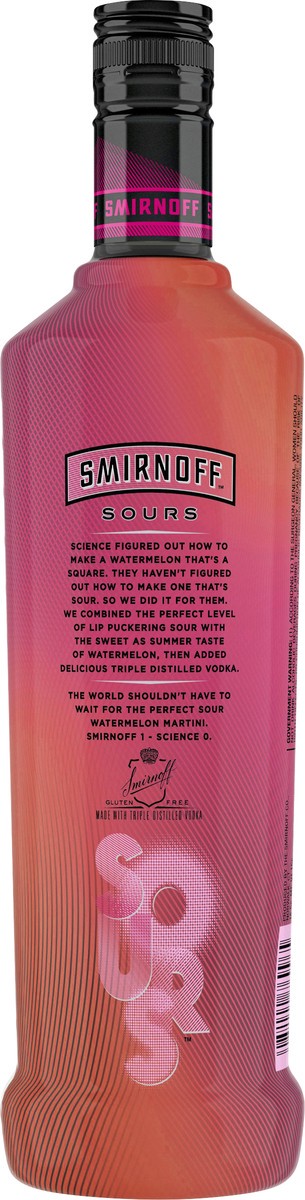 slide 2 of 3, Smirnoff Sours Watermelon Vodka, 750 ml