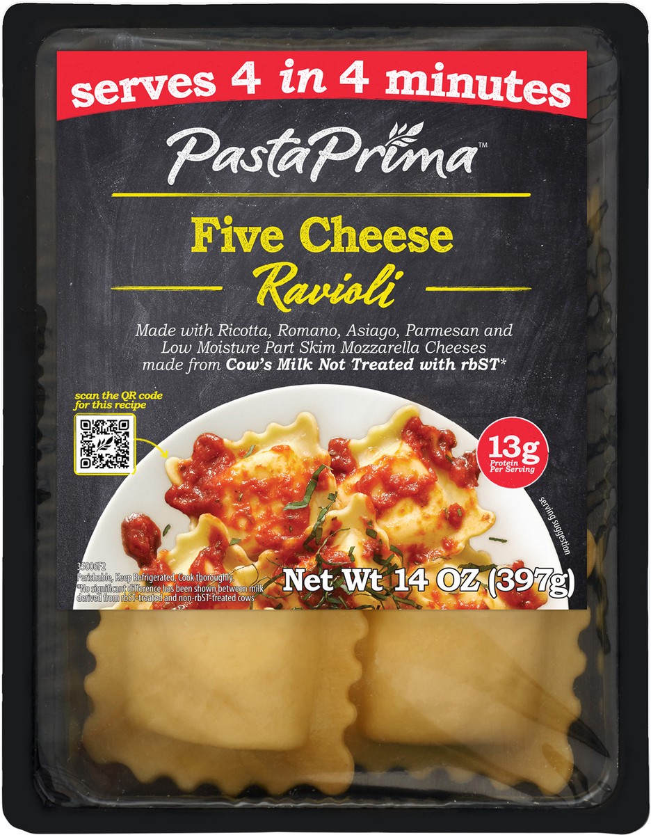 slide 2 of 6, Pasta Prima Five Cheese Ravioli, 14 oz