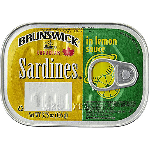 slide 1 of 1, Brunswick Sardines In Lemon Sauce Litho, 3.75 oz