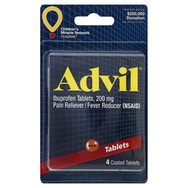 slide 1 of 1, Advil Convenience Valet Ibuprofen, Tablets, 4 ct