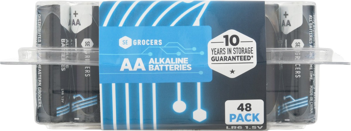 slide 5 of 9, Se Grocers Aa Batteries, 48 ct