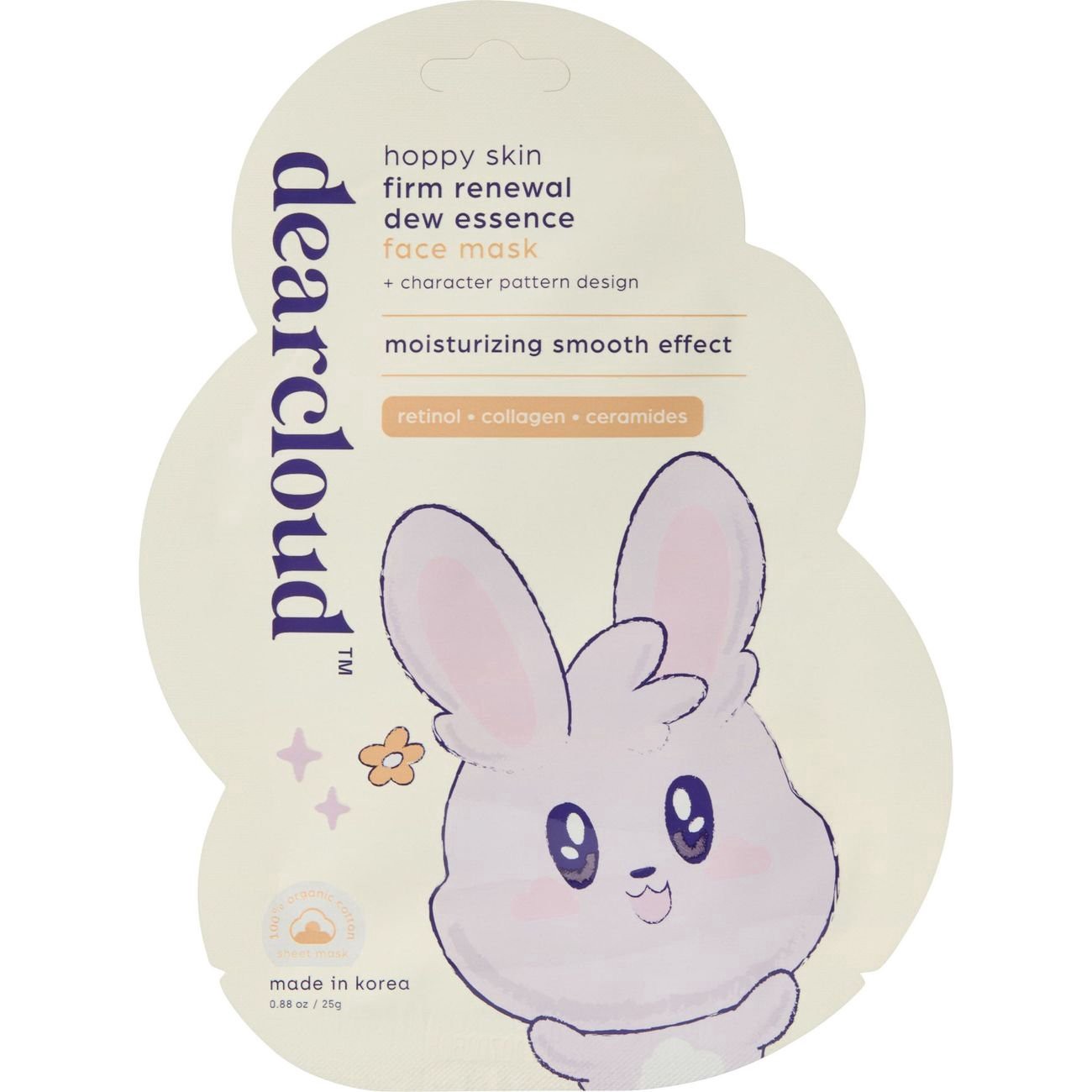 slide 1 of 1, Dearcloud Hoppy Skin Firm Renewal Face Mask, 1 ct