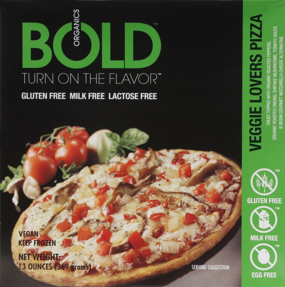 slide 4 of 4, Bold Organics Pizza 13 oz, 13 oz