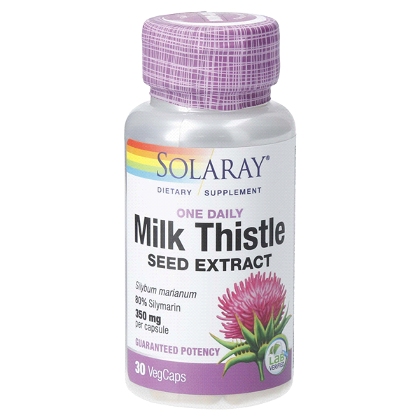 slide 1 of 1, Solaray Milk Thistle Seed Extract, 1 ct