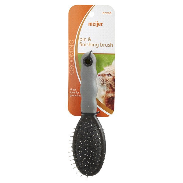 slide 3 of 29, Meijer Pin and Finishing Cat Brush, 8 in, SMALL