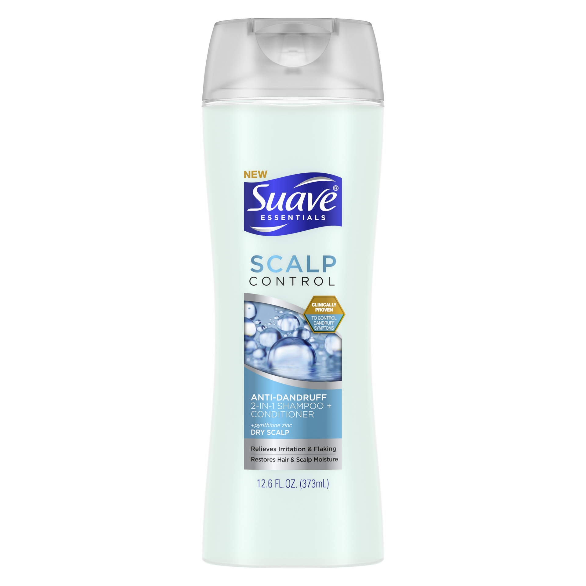 slide 2 of 4, Suave Essentials 2in1 Shampoo Conditioner Scalp Control, 12.6 oz, 12.6 oz