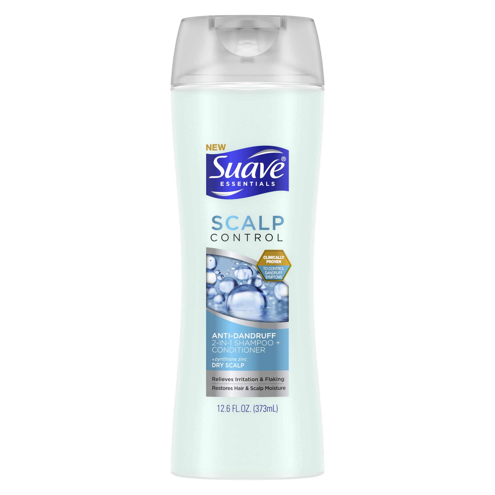 slide 1 of 4, Suave Essentials 2in1 Shampoo Conditioner Scalp Control, 12.6 oz, 12.6 oz