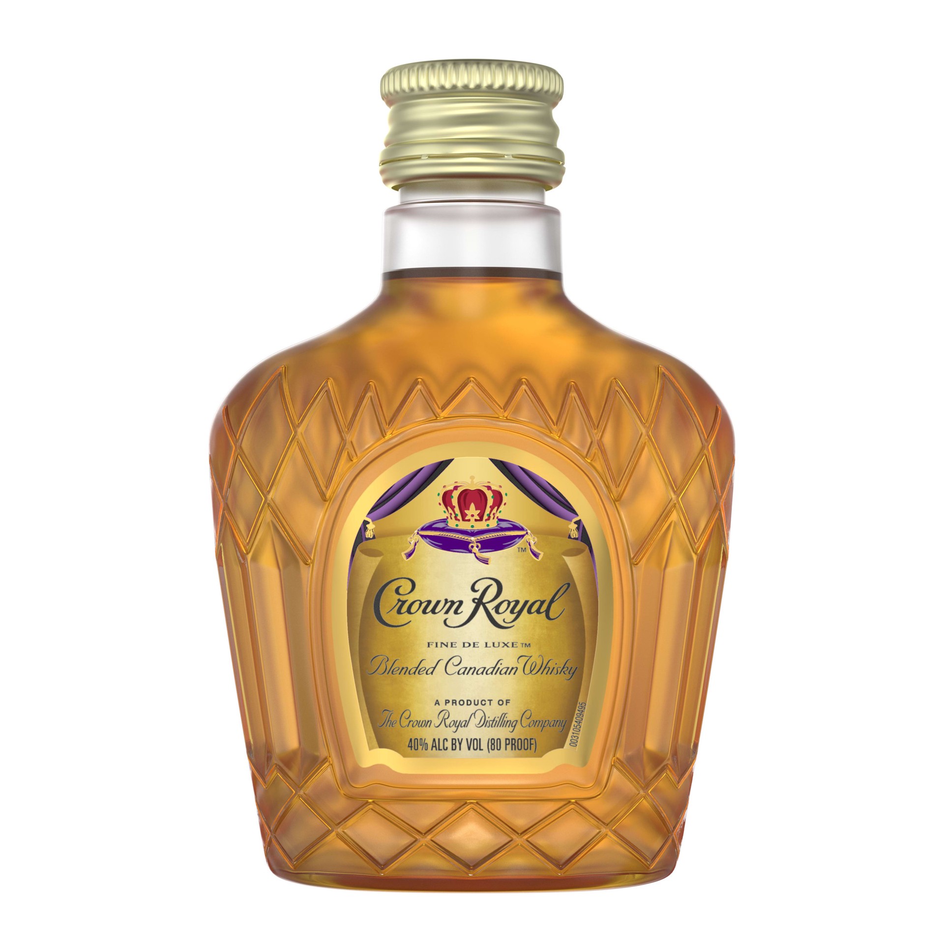 slide 1 of 5, Crown Royal Fine De Luxe Blended Canadian Whisky, 50 mL PET Bottle, 50 ml