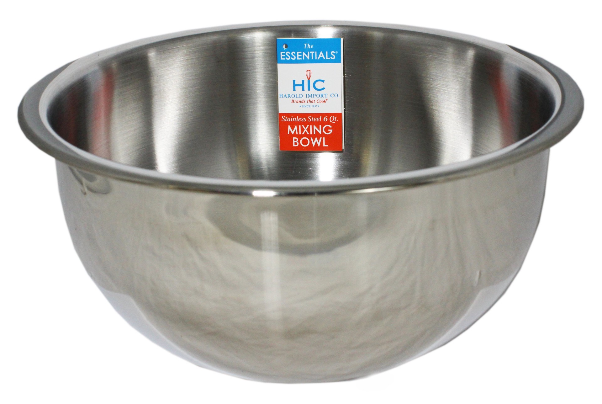 slide 1 of 1, Harold Import Co. Co Stainless Steel 6 Quart Mixing Bowl, 6 qt