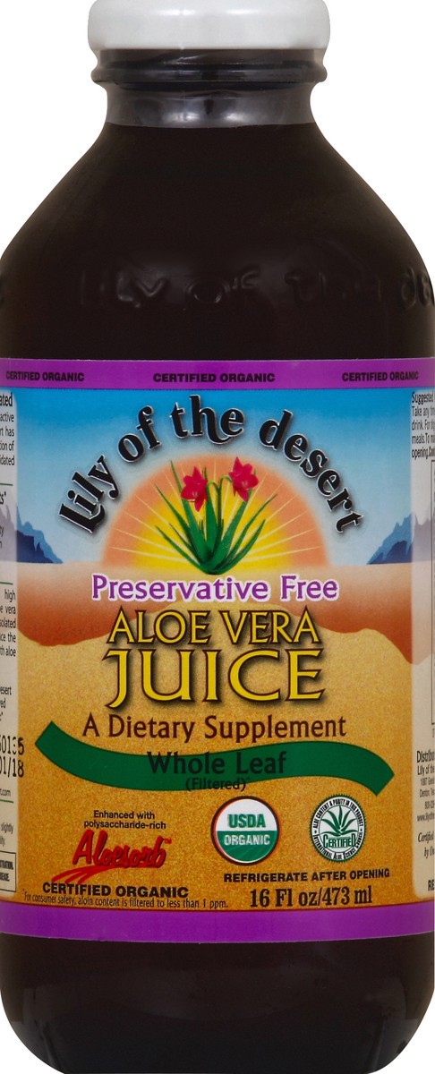 slide 2 of 2, Lily of the Desert Aloe Vera Juice 16 oz, 16 oz