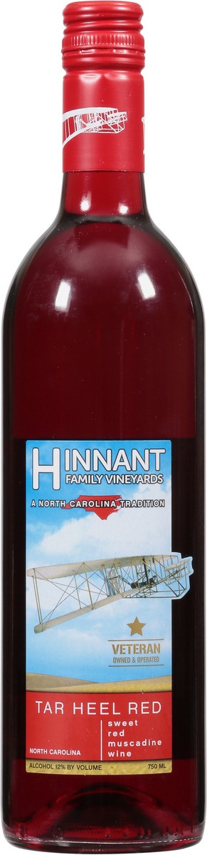 slide 2 of 9, Hinnant Vineyards Tar Heel Red North Carolina Sweet Red Muscadine Wine 750 ml, 750 ml