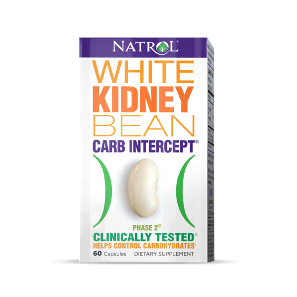 slide 1 of 4, Natrol 1000 mg White Kidney Bean Carb Intercept with Phase 2 60 Veggie Capsules, 60 ct