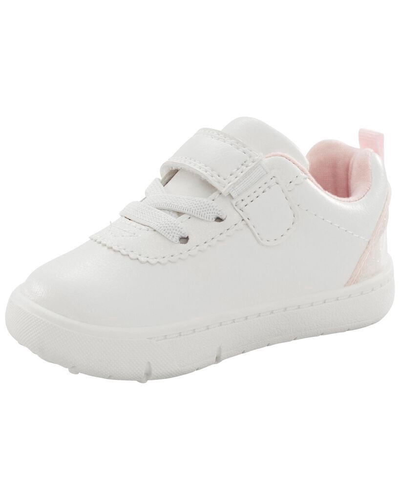 slide 4 of 6, Carter's Baby Floral Sneaker Baby Shoes White 5, 1 ct