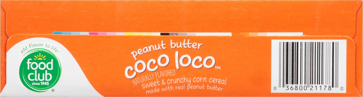 slide 8 of 11, Food Club Peanut Butter Coco Loco Sweet & Crunchy Corn Cereal, 13 oz