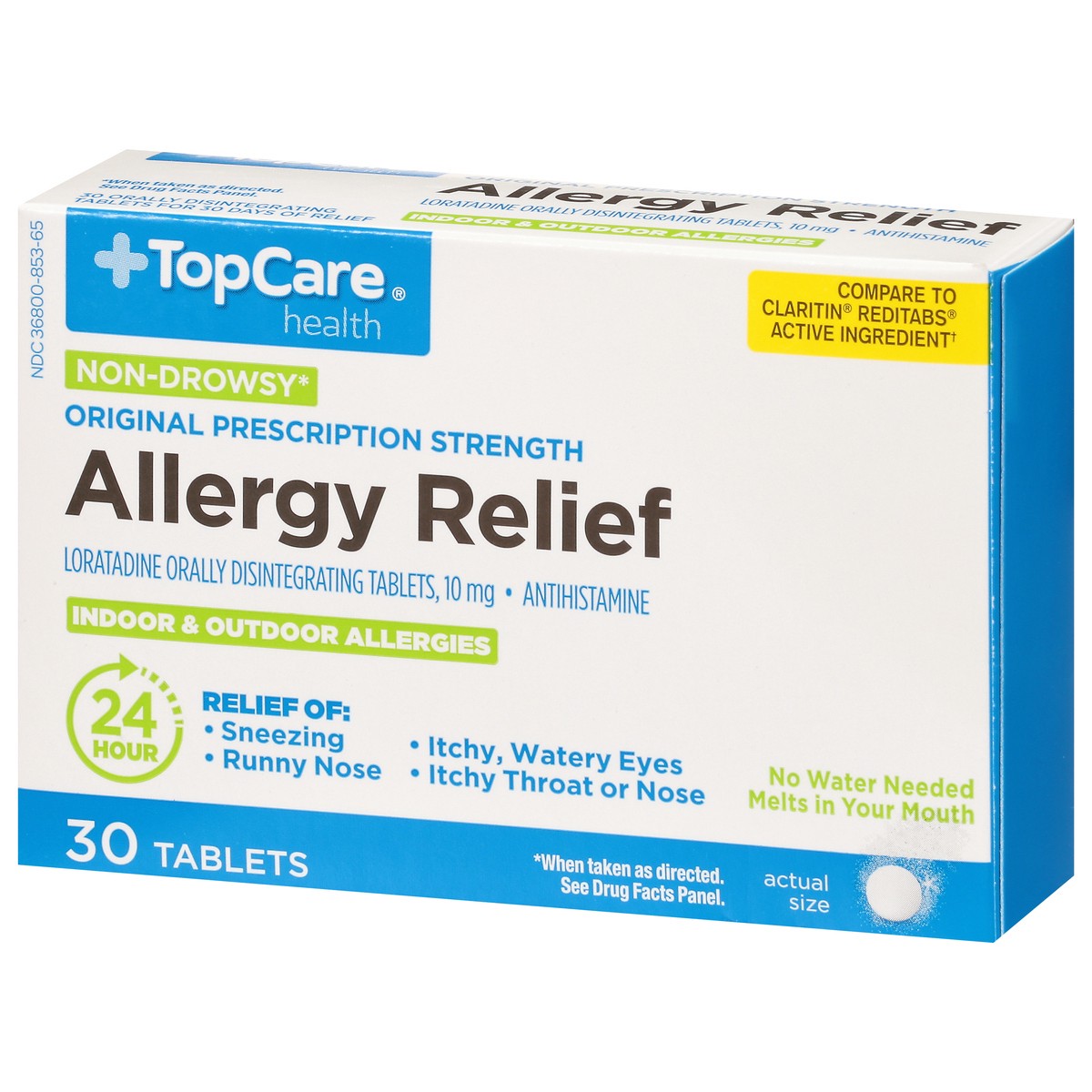 slide 8 of 9, Topcare Loratadine Odt, 30 ct