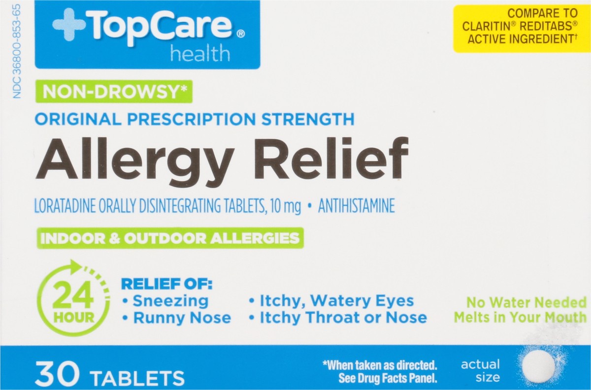 slide 5 of 9, Topcare Loratadine Odt, 30 ct