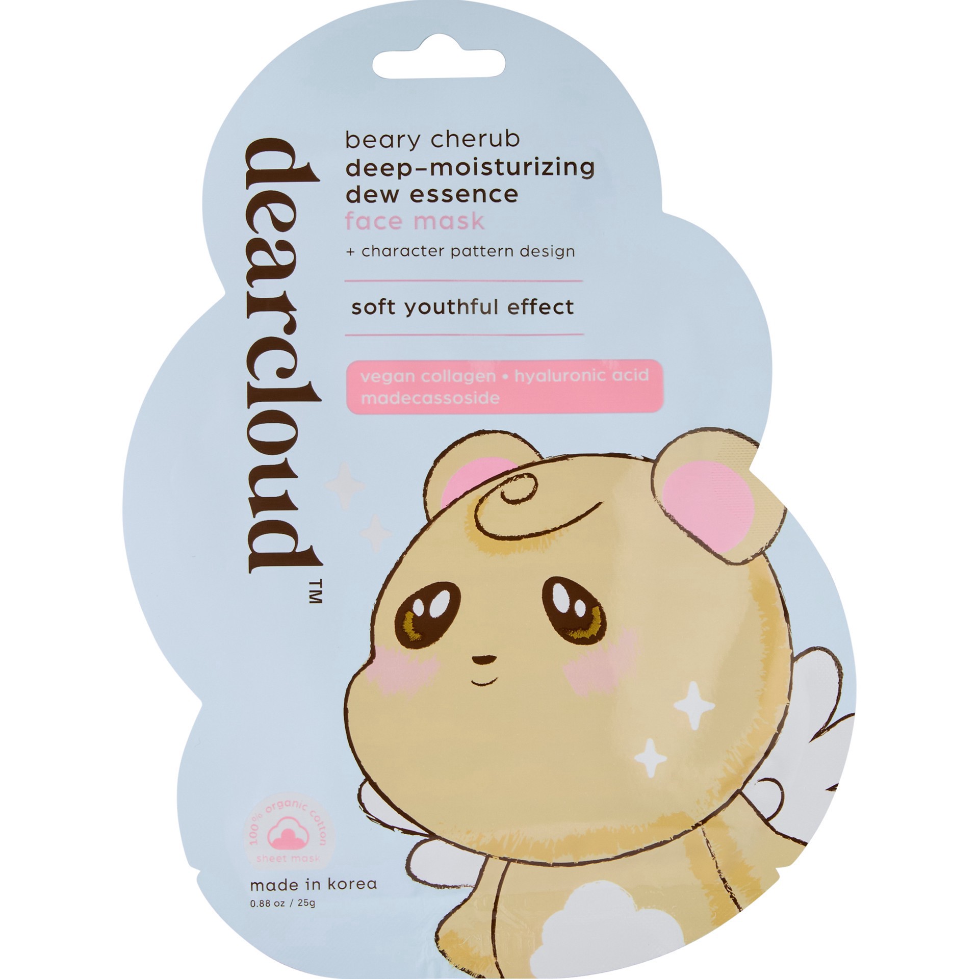 slide 1 of 1, Dearcloud Beary Cherub Deep Moisturizing Face Mask, 1 ct